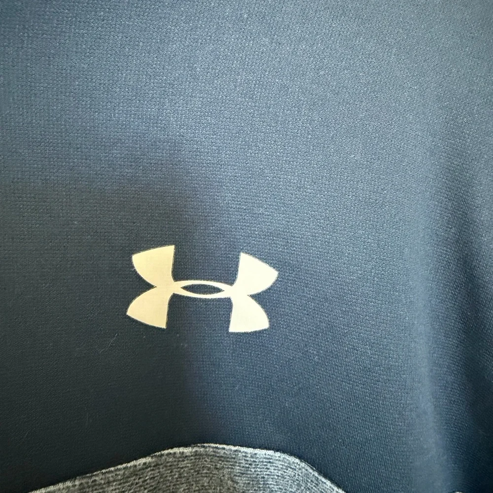 Under Armour Mens XXL Half Zip Pullover Blue Athletic Golf Running Sweatshir
